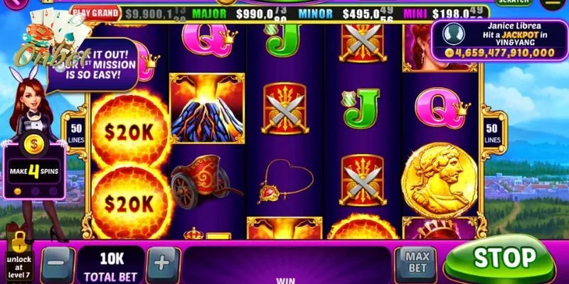 Quay các cuộn slot tương ứng